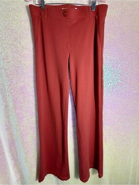 Betabrand Boot-Cut Dress Pant Yoga Pants in Tandoori Spice - Medium Petite